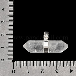 Подвески с двойным наконечником из натурального кварца&nbsp;G-NH0001-15P-05