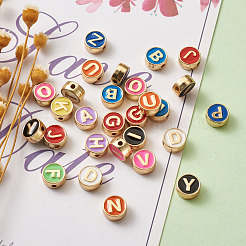 Сплав эмалевые бусины-разделители&nbsp;ENAM-FW0001-001-NR