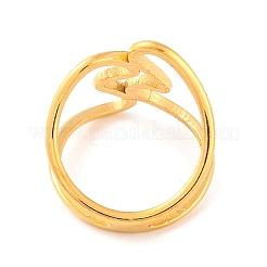 Ионное покрытие (ip) 304 нержавеющая сталь волнистые кольца для женщин&nbsp;RJEW-S414-30B-G