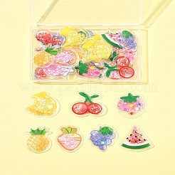 28 шт. 7 стиля прозрачных пластиковых кабошонов из ПВХ PVC-FS0001-04