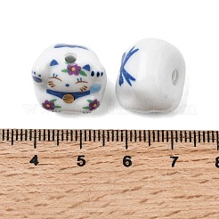 Фарфоровые бусины ручной работы&nbsp;PORC-G015-03B