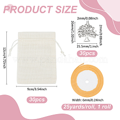 Мешки мешка шнурка упаковки мешка мешка имитационные полиэфирные ABAG-PH0001-58