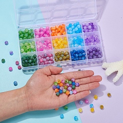 450шт 15 стильные акриловые нефритовые бусины&nbsp;MACR-YW0001-55