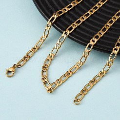 Цепочки Фигаро из нержавеющей стали 304 толщиной 4 мм NJEW-P338-02G