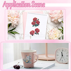 2 рулон 2-х цветных наклеек-планировщиков с цветочным узором&nbsp;DIY-CN0001-42A