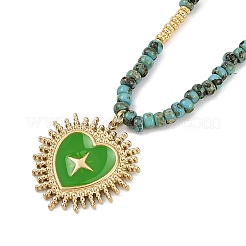 Rondelle синтетические камни и бисер бисерные ожерелья&nbsp;NJEW-U014-01