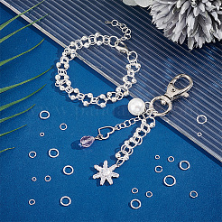 180 шт. 6 стиля стойки с покрытием из латуни соединительные кольца KK-PH0010-06