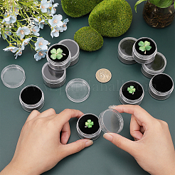 Круглая пластиковая коробка для хранения бриллиантов&nbsp;LS-CON-WH0094-29