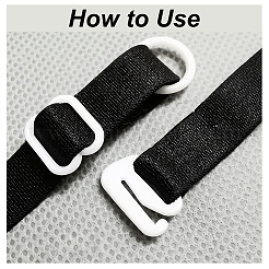 270 шт. 9 пластиковых пряжки для регулировки ремня нижнего белья AJEW-GF0005-72