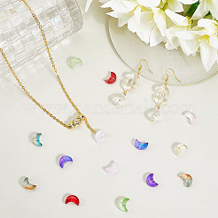 120шт 6 цвета прозрачные окрашенные распылением стеклянные бусины&nbsp;GLAA-PA0001-04