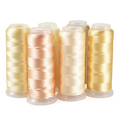 6 рулон ниток для вышивки из полиэстера 6 цветов&nbsp;OCOR-TA0003-14A