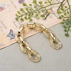 Прозрачные акриловые и пластиковые кабельные цепи ручной работы AJEW-JB00828