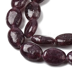 Натуральный лепидолит / пурпурный слюдяный камень бисер пряди&nbsp;G-B167-B01-10x14mm