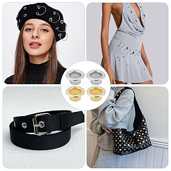 200 шт. 2-цветная железная фурнитура для люверсов&nbsp;IFIN-GF0001-59B