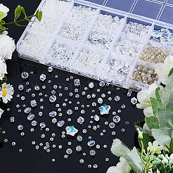 Стеклянные бусины с гальваническим покрытием &nbsp;EGLA-DC0001-15