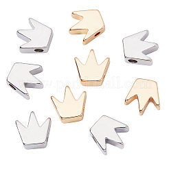 40 шт. 2-х цветные латунные бусины для изготовления ювелирных изделий&nbsp;KK-BC0004-51