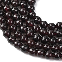 Гранат природный бисер нитей&nbsp;G-J376-37-4mm