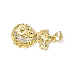 Подвески из прозрачного кубического циркония с микропейвом&nbsp;KK-L253-13G-06