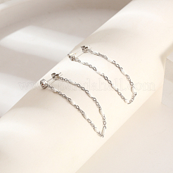 Стильные серьги-гвоздики с кисточками из нержавеющей стали 304&nbsp;TQ2986-4