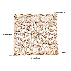 Железо филигранные крупные кулоны X-IFIN-J019-G
