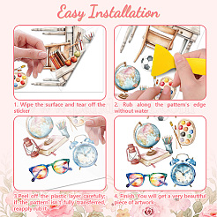 3 лист 3 стиля ПВХ водонепроницаемые декоративные наклейки DIY-WH0404-563