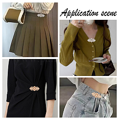 Ahademaker 16 комплект 2 стильных пуговицы с регулируемой пряжкой из сплава на талии&nbsp;FIND-GA0002-26