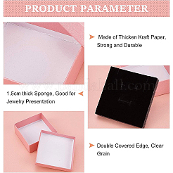 Картонные коробки ювелирных изделий&nbsp;LS-CBOX-WH0003-07