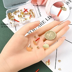 4 шт. железная серьга-гвоздик с 4 шт. фурнитурой для сережек-гвоздиков из сплава с 2 шт. железными фурнитурами для сережек-гвоздиков с 2 шт. фурнитурой для серег-гвоздиков из сплава с 50 шт. железными гайками для ушей&nbsp;FIND-YW0005-48