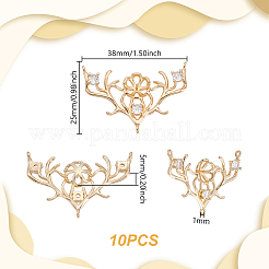 10 шт. латунные подвесные скобы KK-GA0002-20