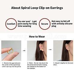 Латунные клипсы серьги выводы&nbsp;KK-D060-04P-02