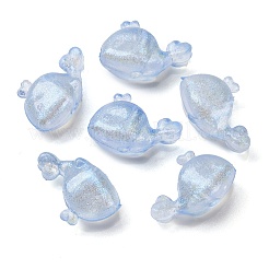 Прозрачные светящиеся акриловые бусины&nbsp;MACR-D024-37B