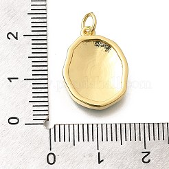 Подвески из латуни с эмалью в стойку&nbsp;KK-L225-029G-04