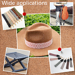 5 ярд полиэстерово-хлопковой ленты в этническом стиле&nbsp;DIY-CY0001-76B