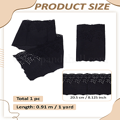 1 ярд хлопчатобумажных кружевных лент с вышивкой цветов OCOR-LP0004-12