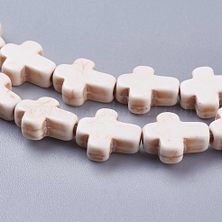 Синтетических нитей бирюзовые бусы&nbsp;G-E474-02C-12x16m