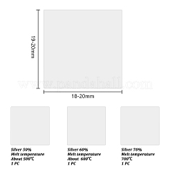 3 шт. 3 стиля среднетемпературный квадратный металлический чип-припой DIY-AR0004-80