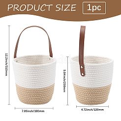 Плетеные хлопковые корзины для хранения&nbsp;AJEW-WH20054-010A