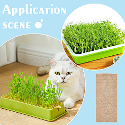 Мат для выращивания микрозелени из растительного джутового волокна DIY-WH0678-123