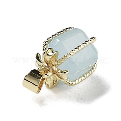 Подвески в подарочной коробке с натуральным аквамарином&nbsp;LS-G-P523-01G-03