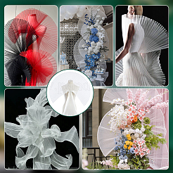 Сетчатая ткань органза&nbsp;OCOR-WH0082-312B