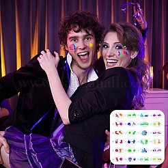 Пластиковые трафареты для рисования лица DIY-WH0304-582A