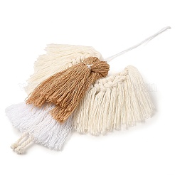 Ангел ручной работы плетеный макраме хлопчатобумажные нитки подвеска украшения&nbsp;HJEW-JM02454-04