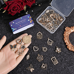 Подвески из сплава эмали 40шт 10 стиля&nbsp;FIND-SC0008-32