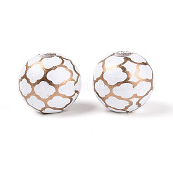 Набивные шима деревянные бусины&nbsp;WOOD-T033-06M