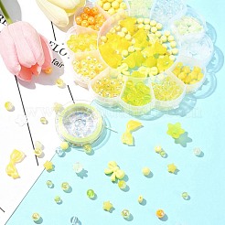 DIY круглый бант цветок акриловые бусины браслеты комплекты ювелирных изделий&nbsp;DIY-FS0006-27