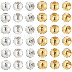 600 шт. 2 цвета железные дистанционные бусины&nbsp;IFIN-PA0001-03