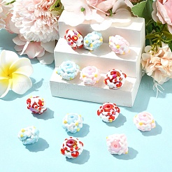 15шт 3 цвета непрозрачные акриловые бусины&nbsp;SACR-YW0001-82