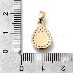 Природные белая капля оболочки подвески&nbsp;KK-D312-05G