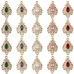 Латунные соединители с кубическим цирконием&nbsp;KK-YW0003-49LG-01