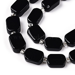 Природные обсидиана бисер нитей G-T138-11